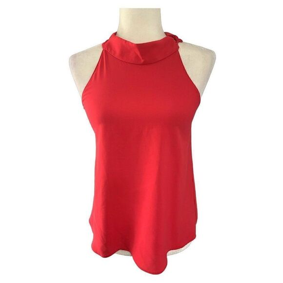 Zara Tops - zara womens solid pink Racer back Twist tank top small